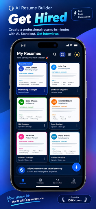 CV Engine resume builder with professional resume templates